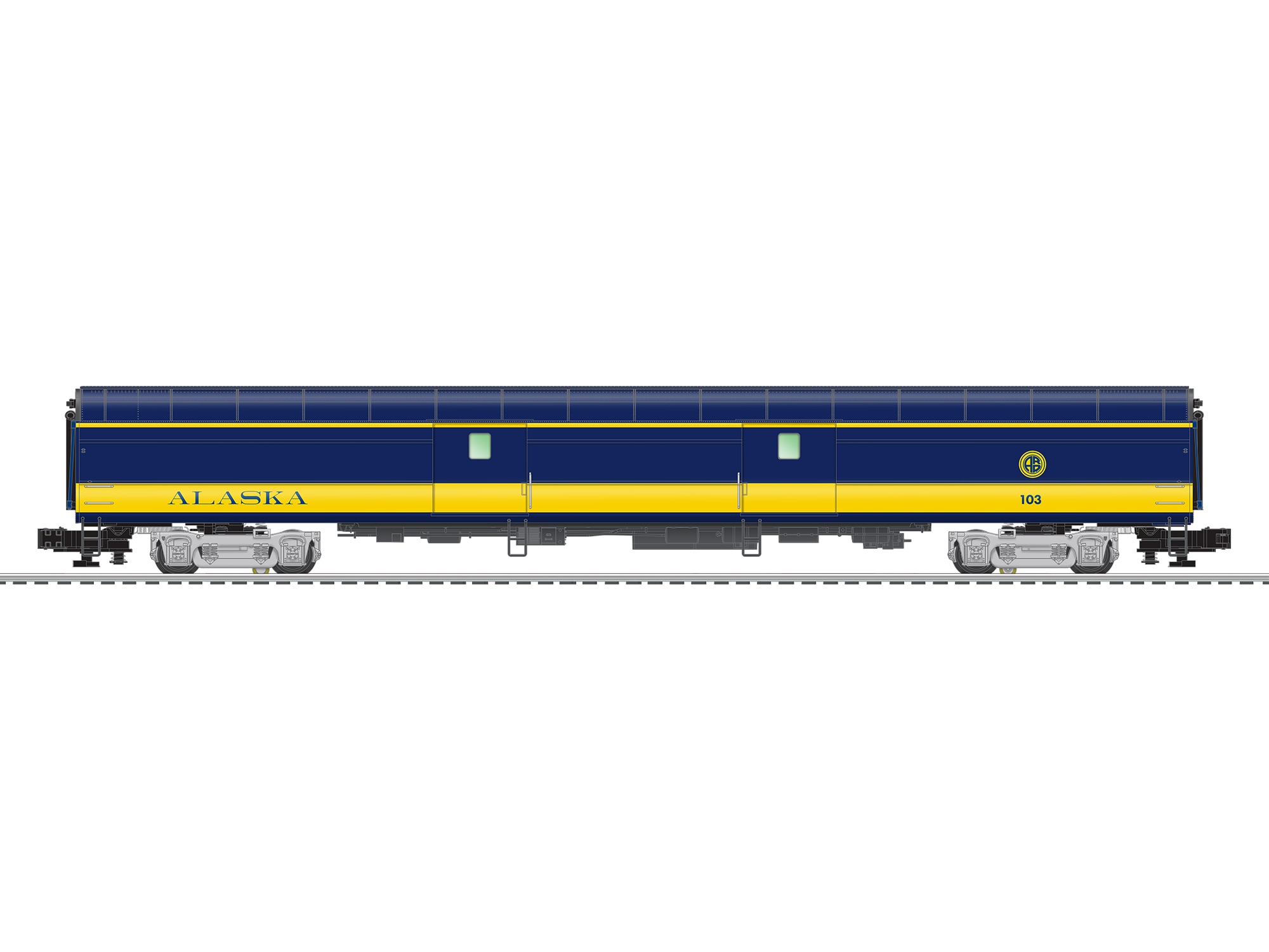 Alaska RR 21" Passenger Car 4Pack